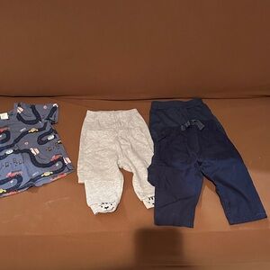 Kids Bundle 9 months.                          3Pants Set in Navy and Light Gray